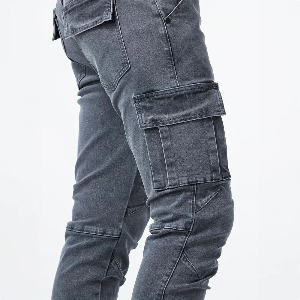 Vandeli™ | Jeans cargo elásticos