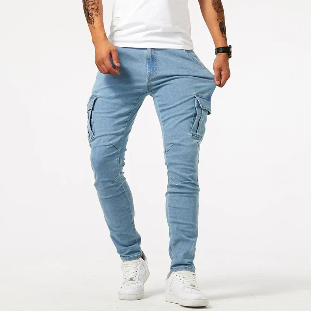 Vandeli™ | Jeans cargo elásticos