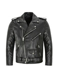 Austin™ | Chaqueta de Cuero Clásica Biker