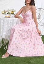 Vestido Eila Print – Rosa Claro