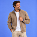 Harvey™ | Cárdigan elegante de lana con cremallera