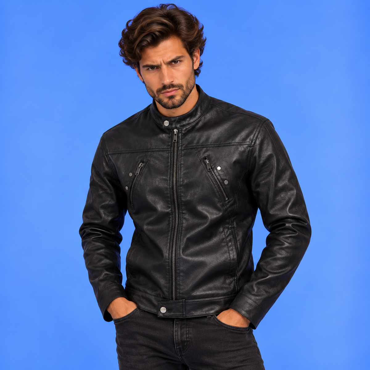 Juan™ | Chaqueta de Cuero Estilo Piloto Americano