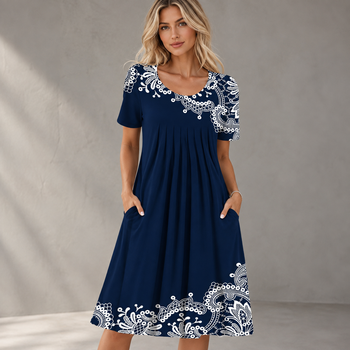 Vestido Informal con Estampado Floral