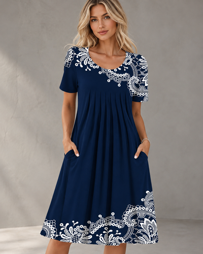 Vestido Informal con Estampado Floral