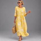 Vestido casual de mujer con estampado floral