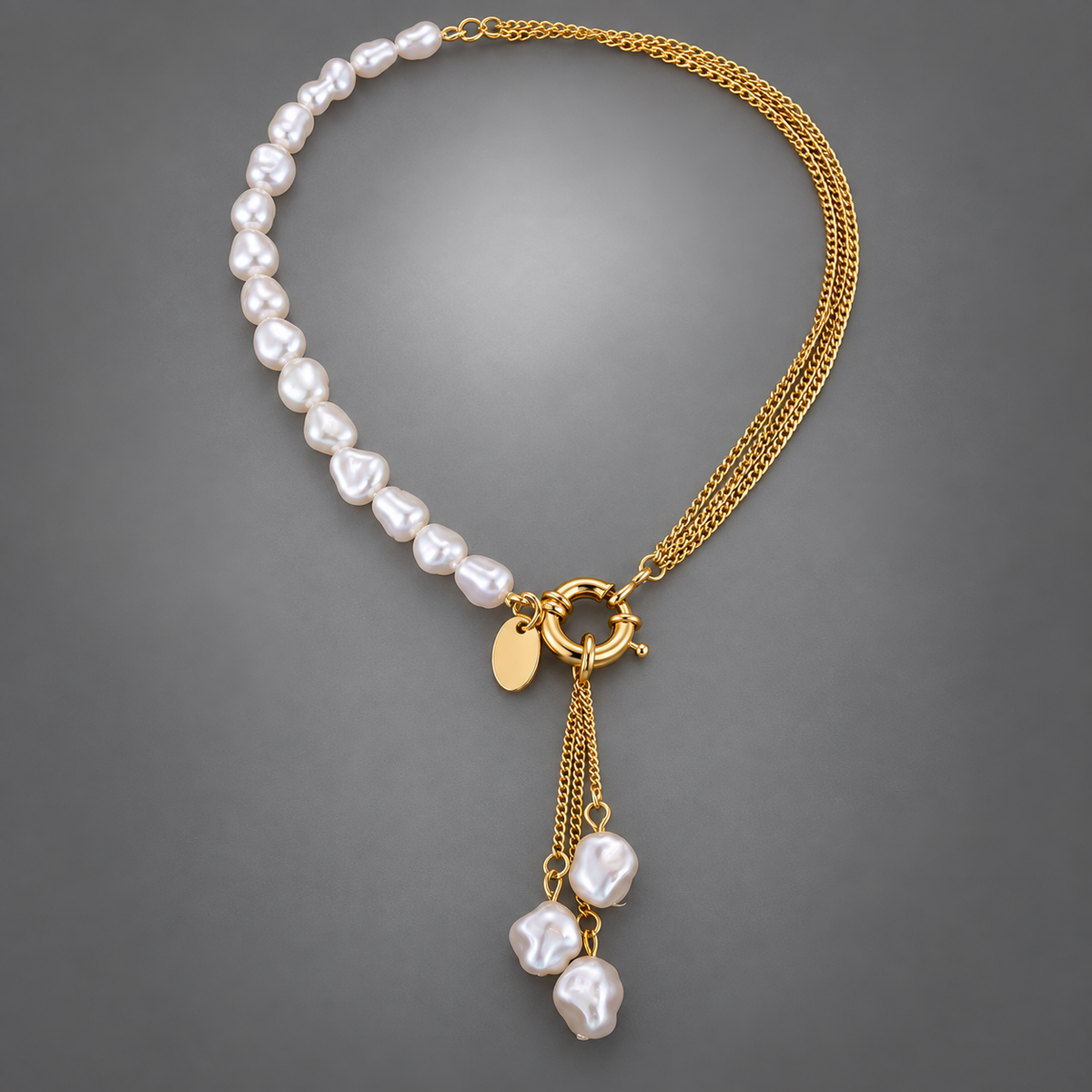 Collar elegante de perlas