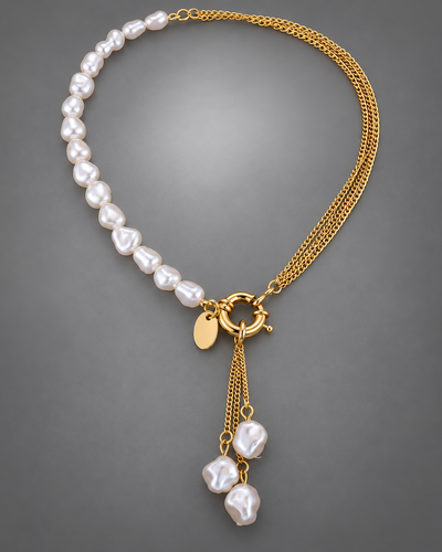Collar elegante de perlas