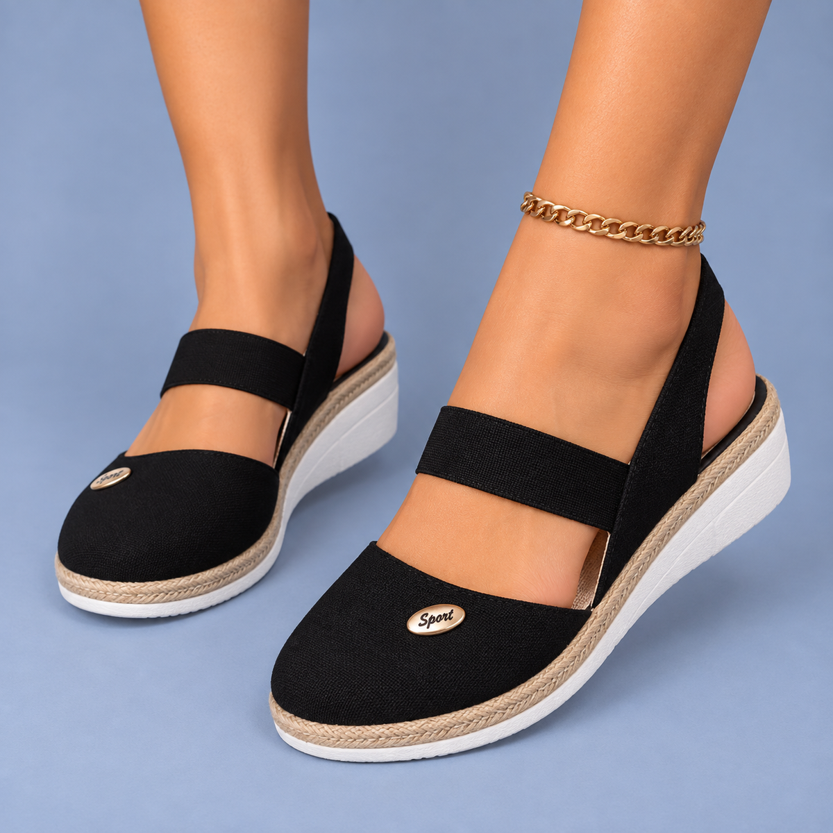 Sandalia Cuña Textil