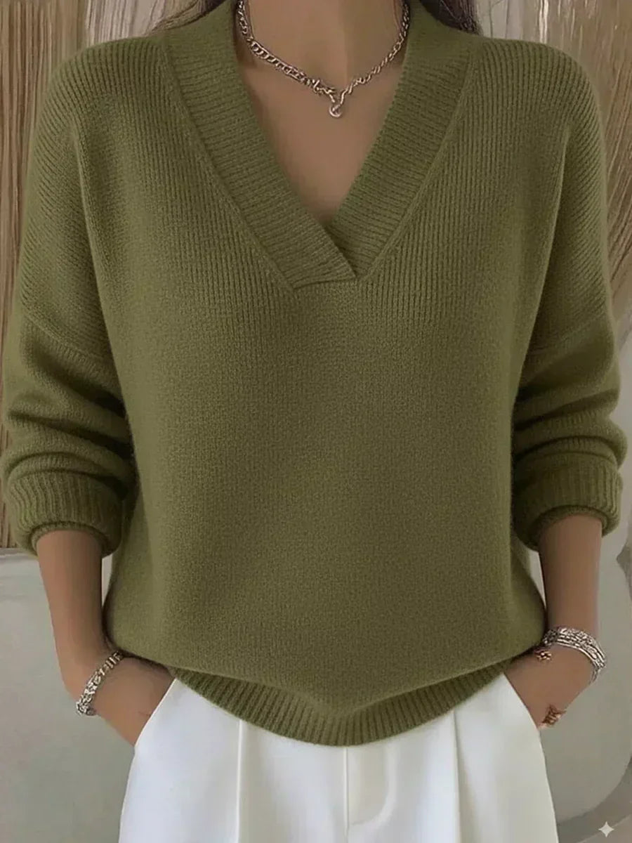 Vivelle™ | Jersey holgado con cuello en V
