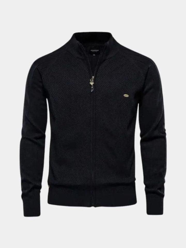Jacquard™ | Cárdigan de punto con cremallera