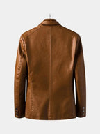 Jonas™ | Chaqueta de cuero color caramelo