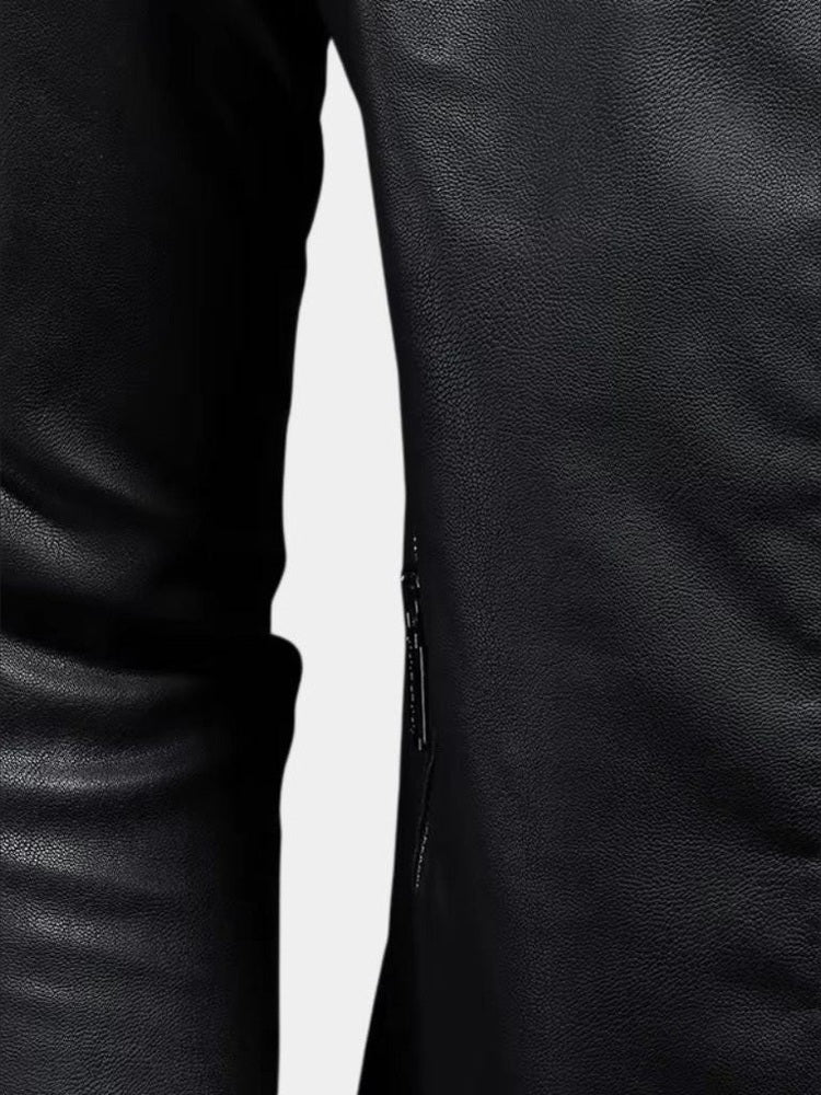 Luca™ | Chaqueta de Cuero con Cremalleras