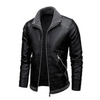 Mateo™ | Chaqueta de cuero elegante de felpa