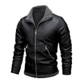 Mateo™ | Chaqueta de cuero elegante de felpa