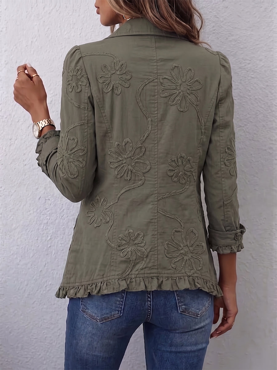 Sienna | Chamarra con Holanes y Botones